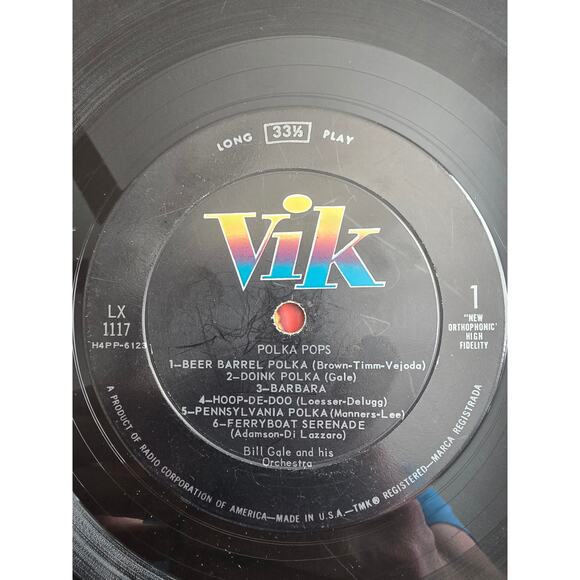 Bill Gale and His Orchestra Polka Pops LX-1117 Vik High Fidelity - Picture 4 of 6